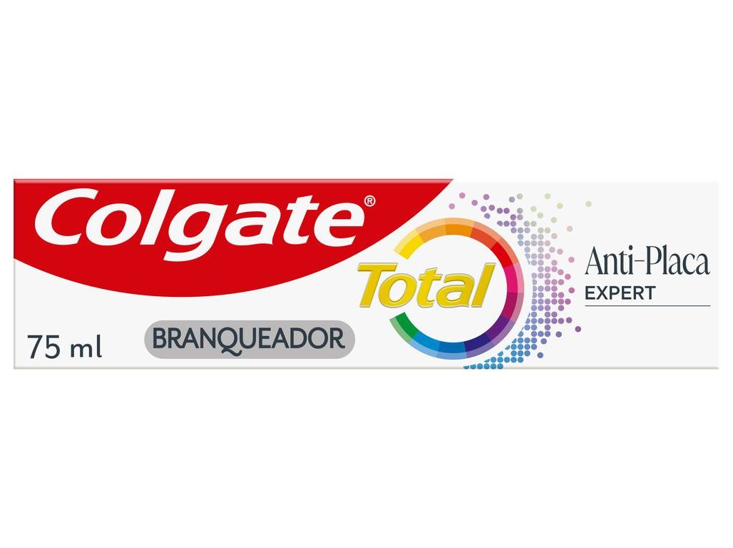 PASTA DENTÍFRICA COLGATE TOTAL PLAQUE WHITE 75ML