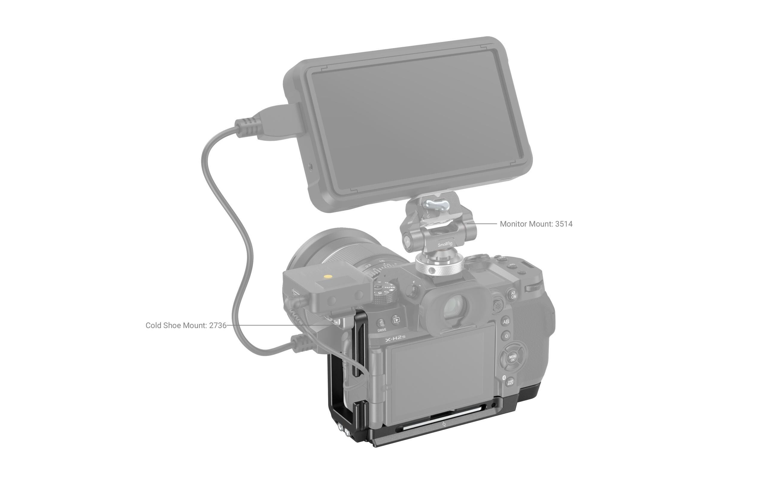 L-Winkel Fujifilm X-H2SMultifunktionaler Käfig für Fuji X-H2S