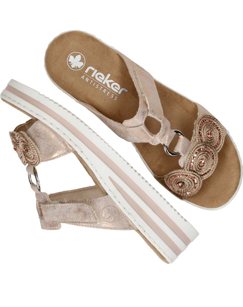 Rieker Slippers Roze Dames