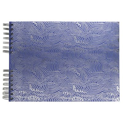 Exacompta - Album photos Japan 32x22 cm - 50 pages pour 150 photos Japan 10 x 15 cm - bleu