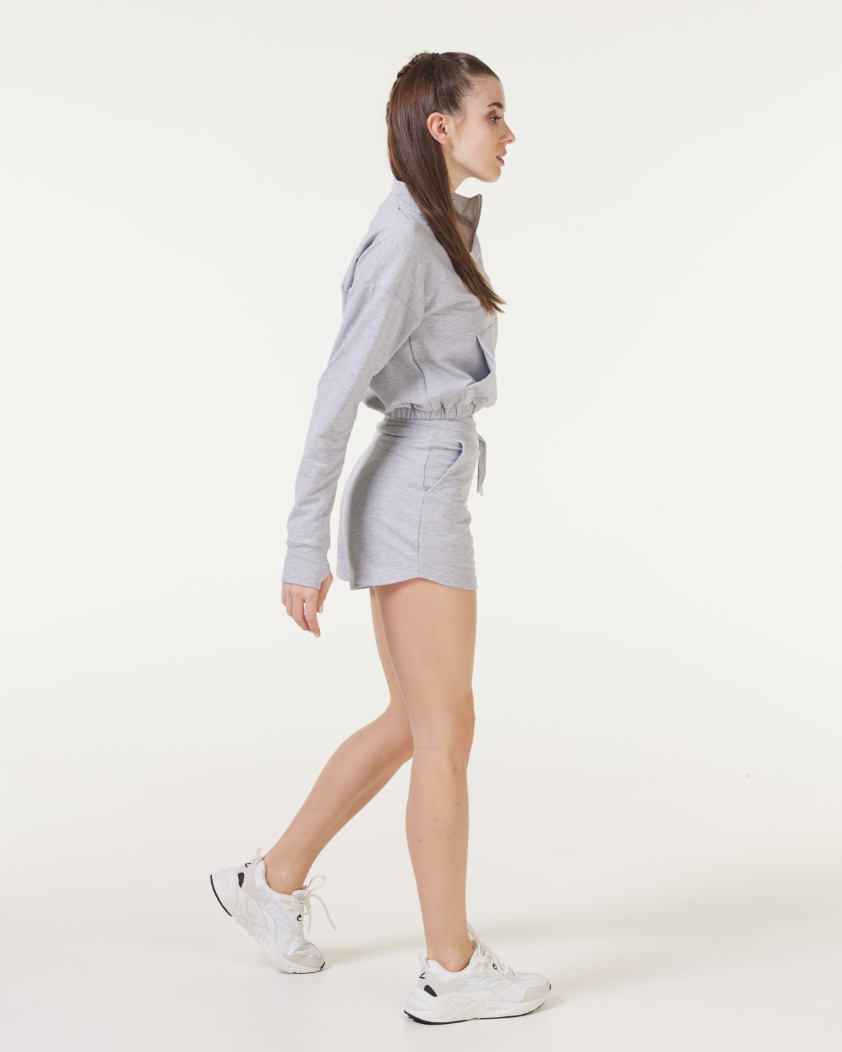 LEVITY Flex Training Shorts Grey Melange