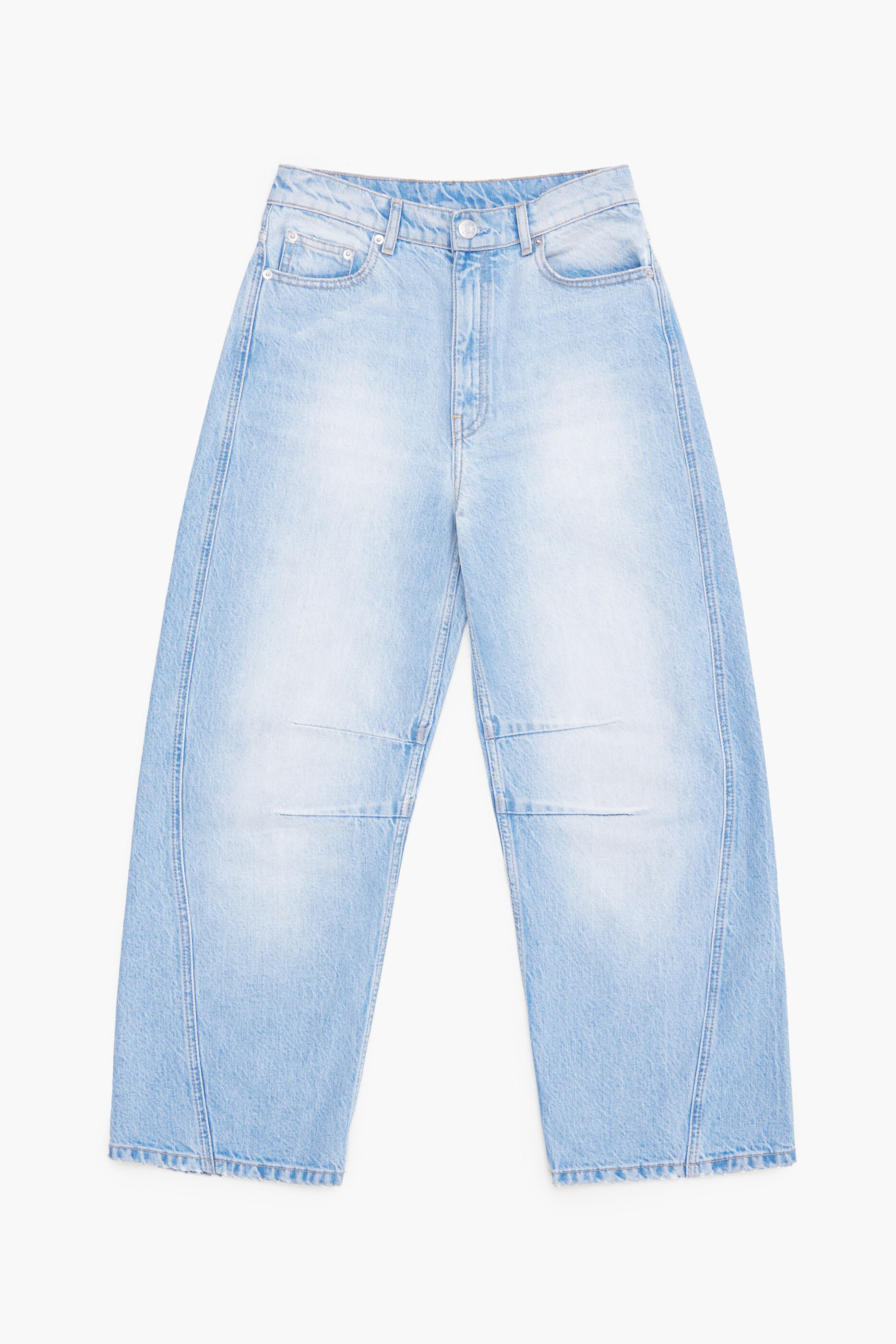 BARREL - Calça jeans reta azul-clara