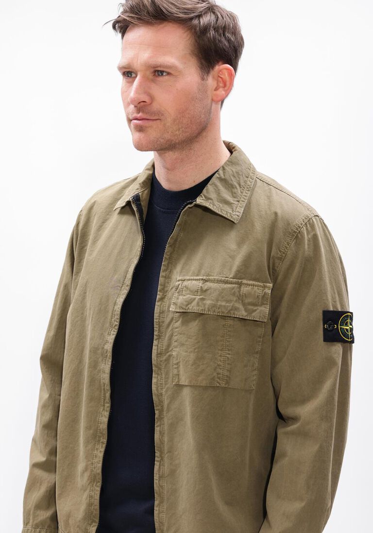groene stone island overshirts shirts s00wn