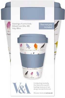 Bamboo Travel Cup Edward Lear Birds