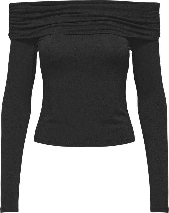 ONLY ONLFELINA L/S OFF SHOULDER TOP JRS Sort