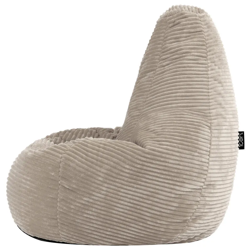Set van 2 icon Kinderzitzakken Dalton - Corduroy Zitzak - Beige