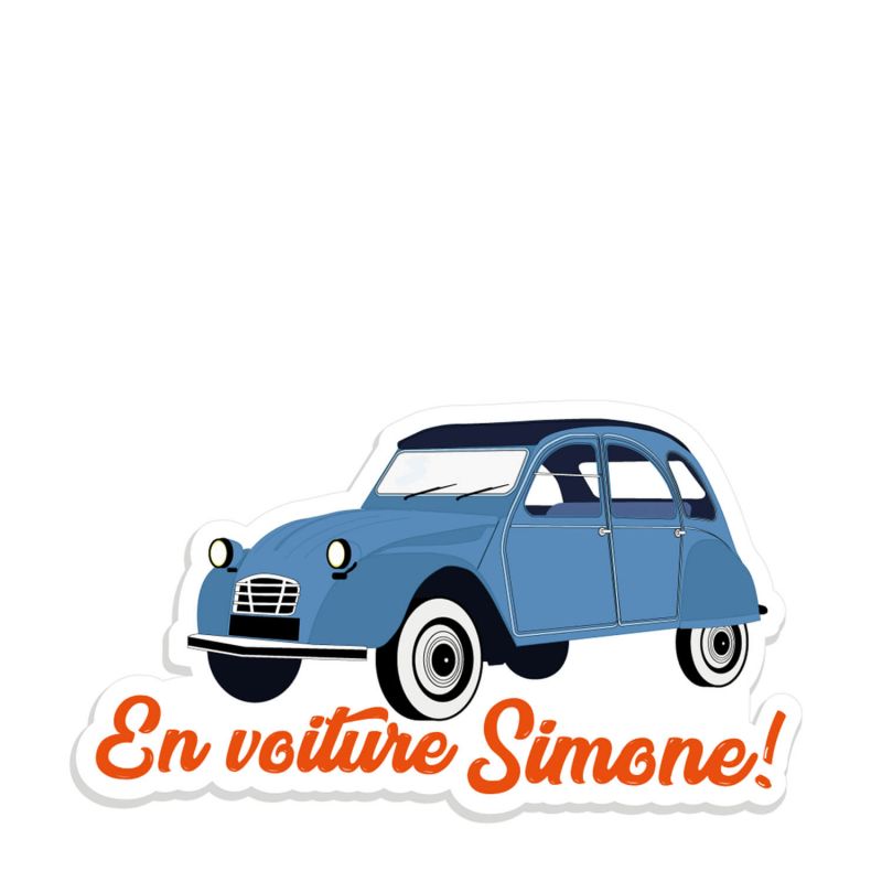Autocollant sticker Transports urbains En voiture Simone !