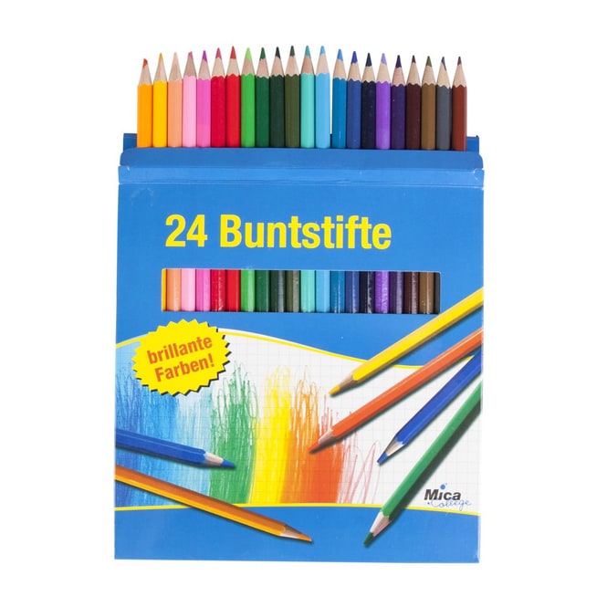 24 Holzbuntstifte von Besttoy 24 Stifte