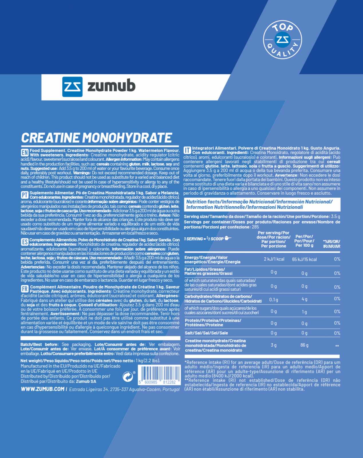 Creatina Zumub 100 g