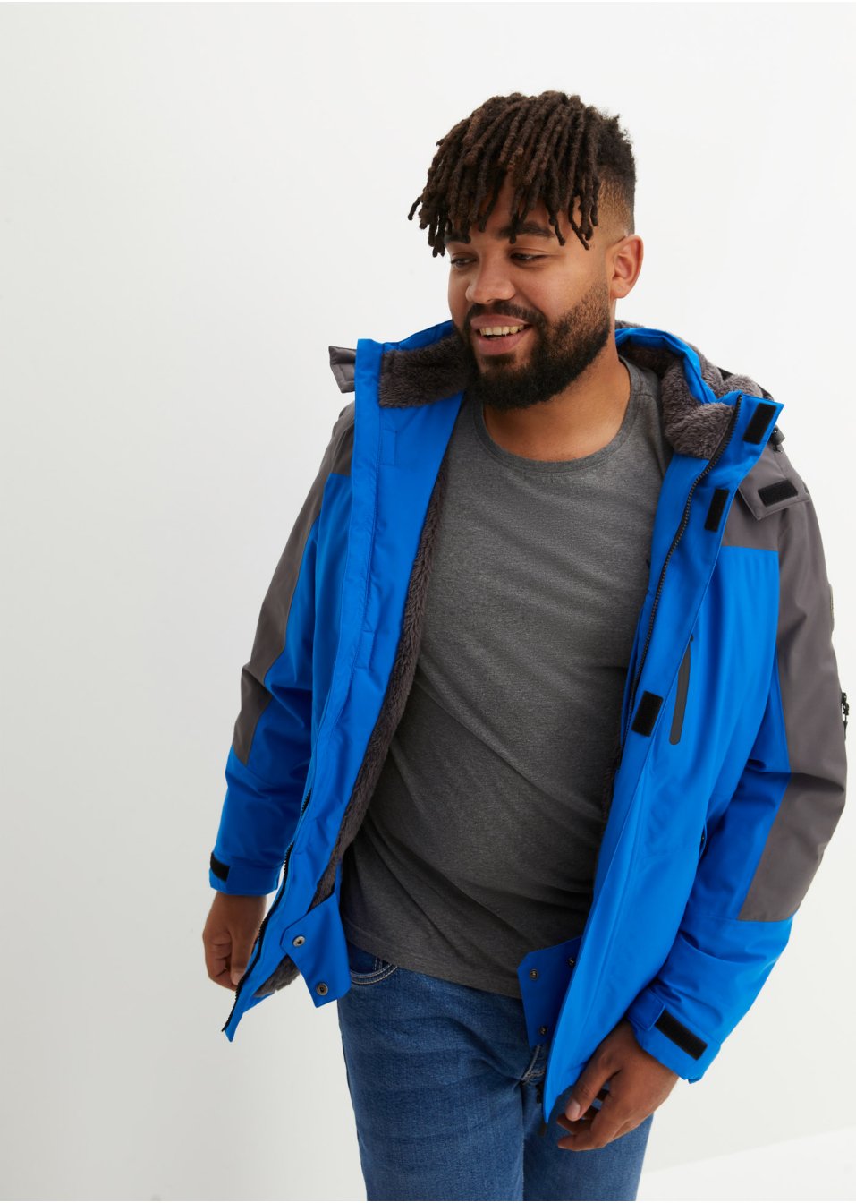 Veste fonctionnelle hybride avec doublure douce en polaire