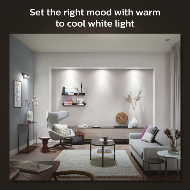 Philips Hue Milliskin indbygget spotlys 3x5W (aluminium)