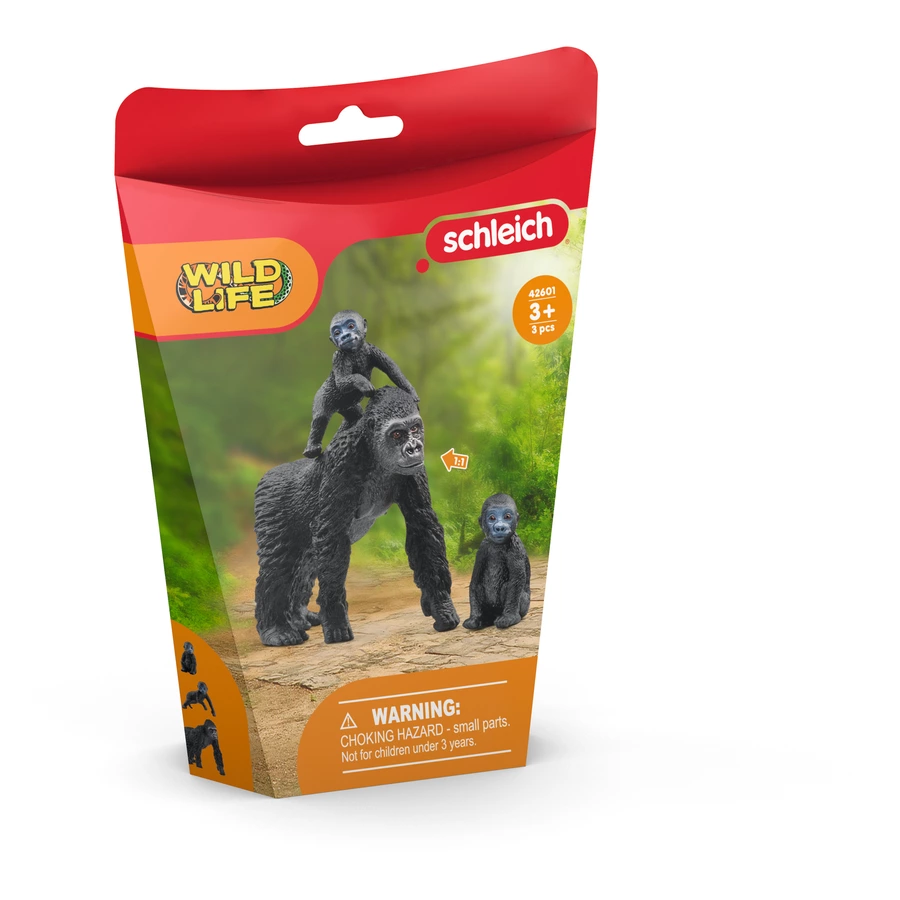 schleich® Flachland Gorilla Familie 42601