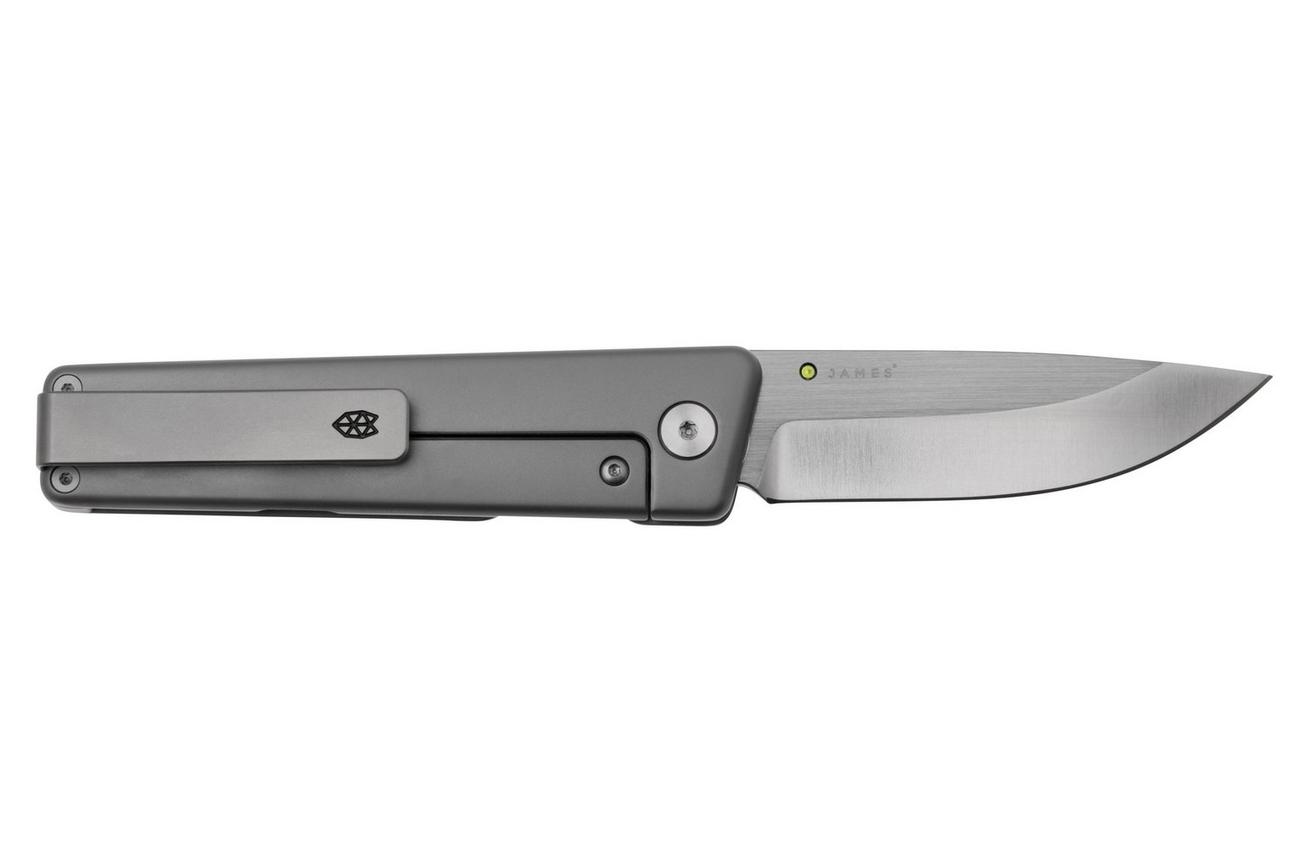 The James Brand The Chapter 2 KN127112-00 Grey Titanium, Satin CPM S35VN zakmes