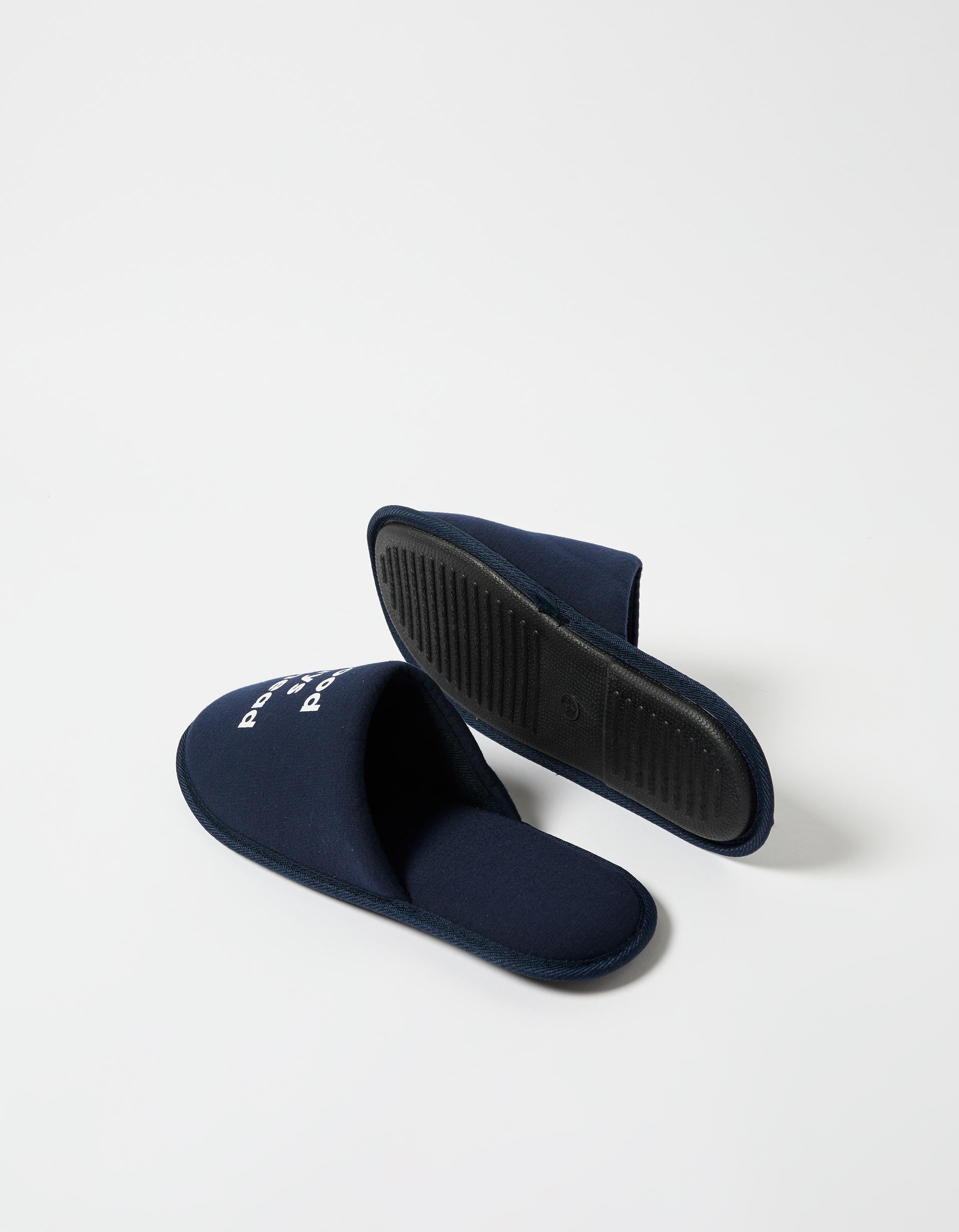 Chinelos de Quarto Estampado, Homem, Azul Escuro