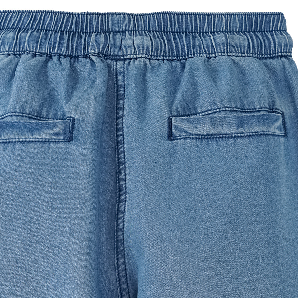 Yigga Mädchen Hose aus leichtem Denim hellblau