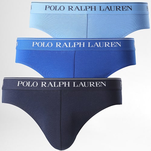 Lot De 3 Slips Bleu Clair Bleu Roi Bleu Marine