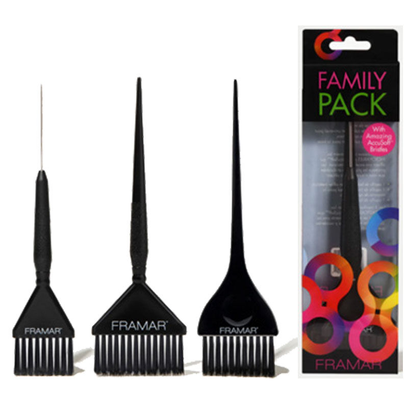 Set 3 pinceaux à coloration Family Pack