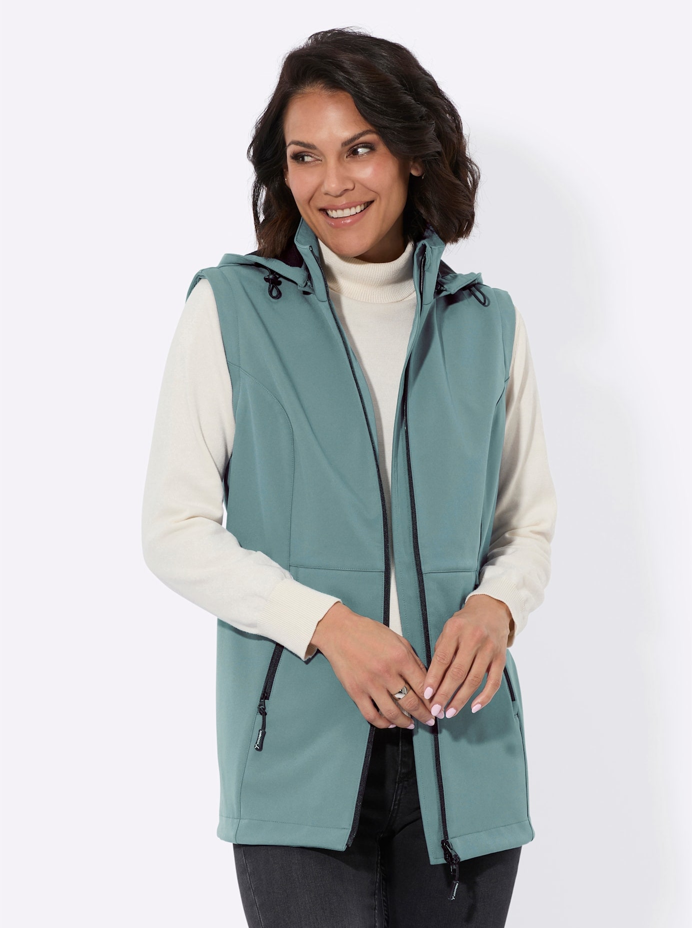 Casual Looks Softshelljacke mit Kapuze