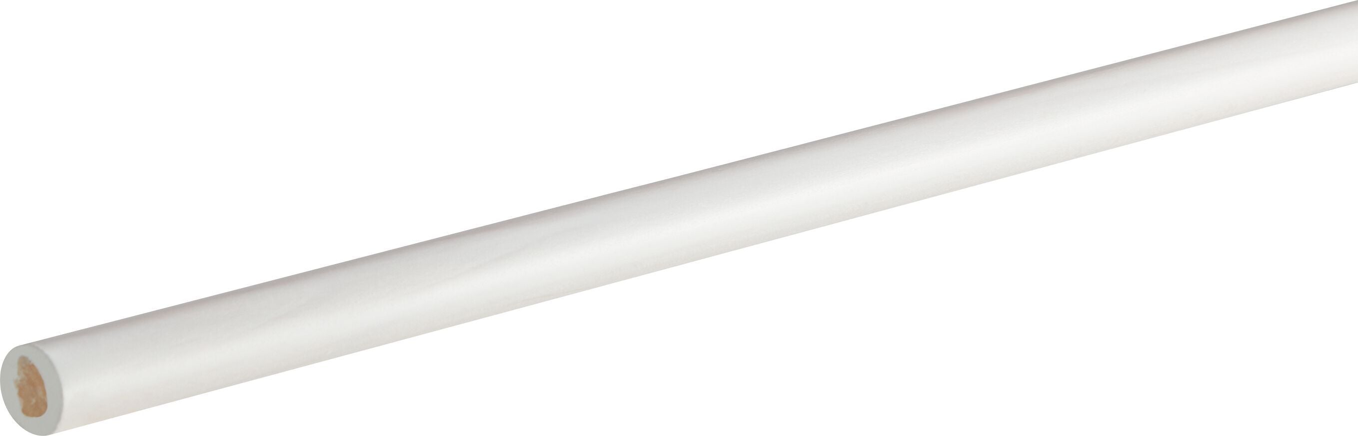 HOLZ Vorhangstange - Weiss / B: 160.0 cm