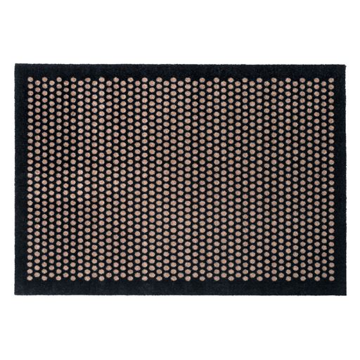 Tica Copenhagen Dot Gulvmåtte, Sort/Sand, 90x130 cm