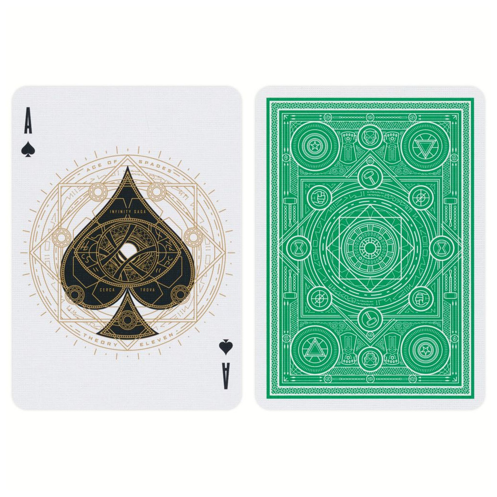 Cartes à jouer Theory11 - Avengers - Edition Verte