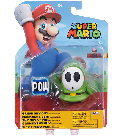 Super Mario Figur - 6 cm - Green Shy Guy