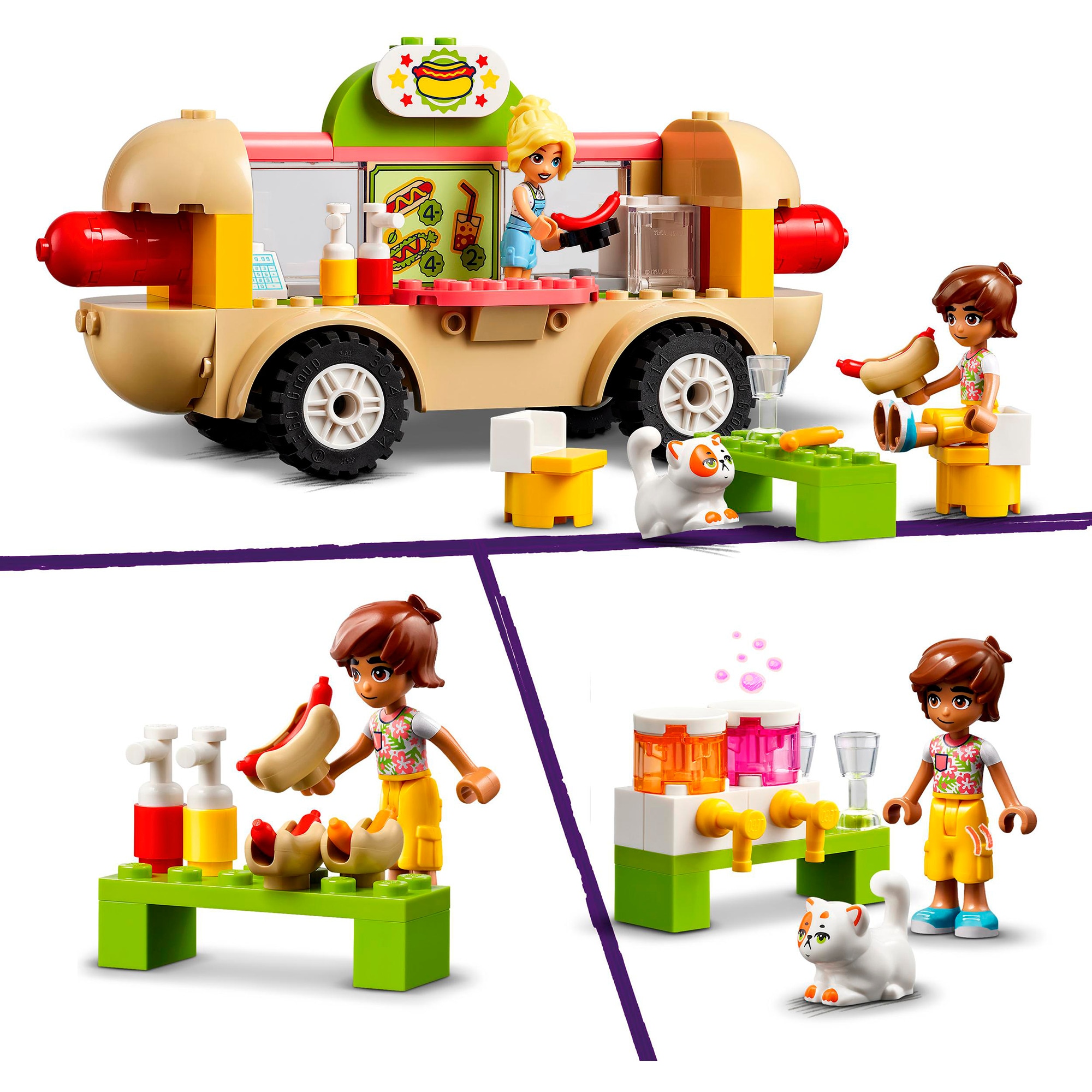 LEGO Konstruktionsspielzeug Friends Hotdog-Truck