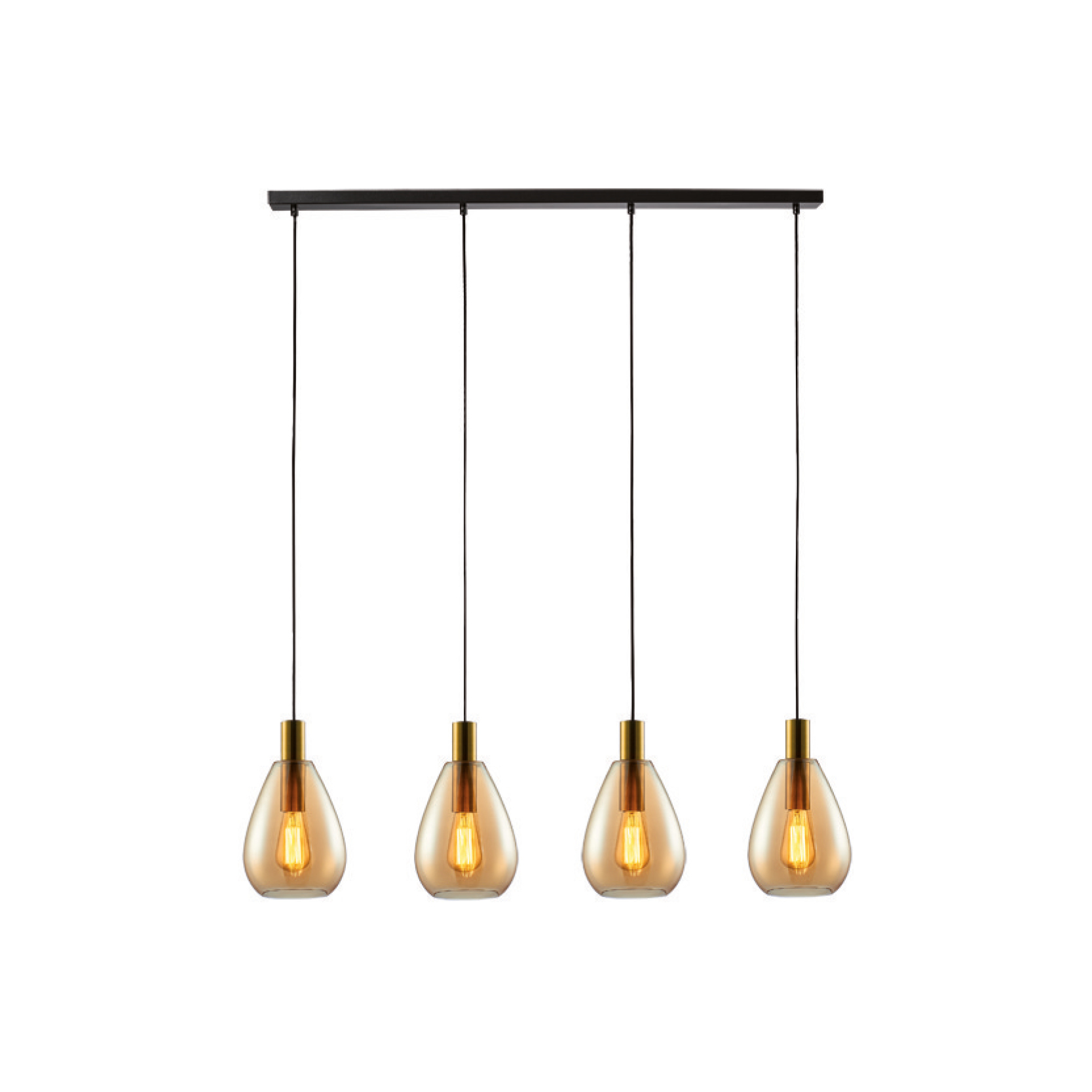 TON 4-LICHTS BALK AMBER