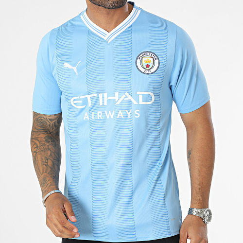 Maillot De Foot Manchester City 770438 Bleu Clair