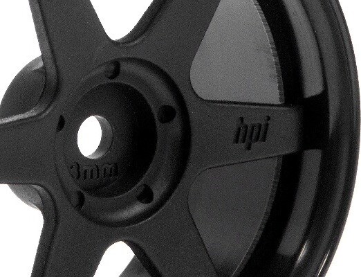 Te37 Wheel 26Mm Black - 3Mm Offset - Hp3841 - Hpi Racing