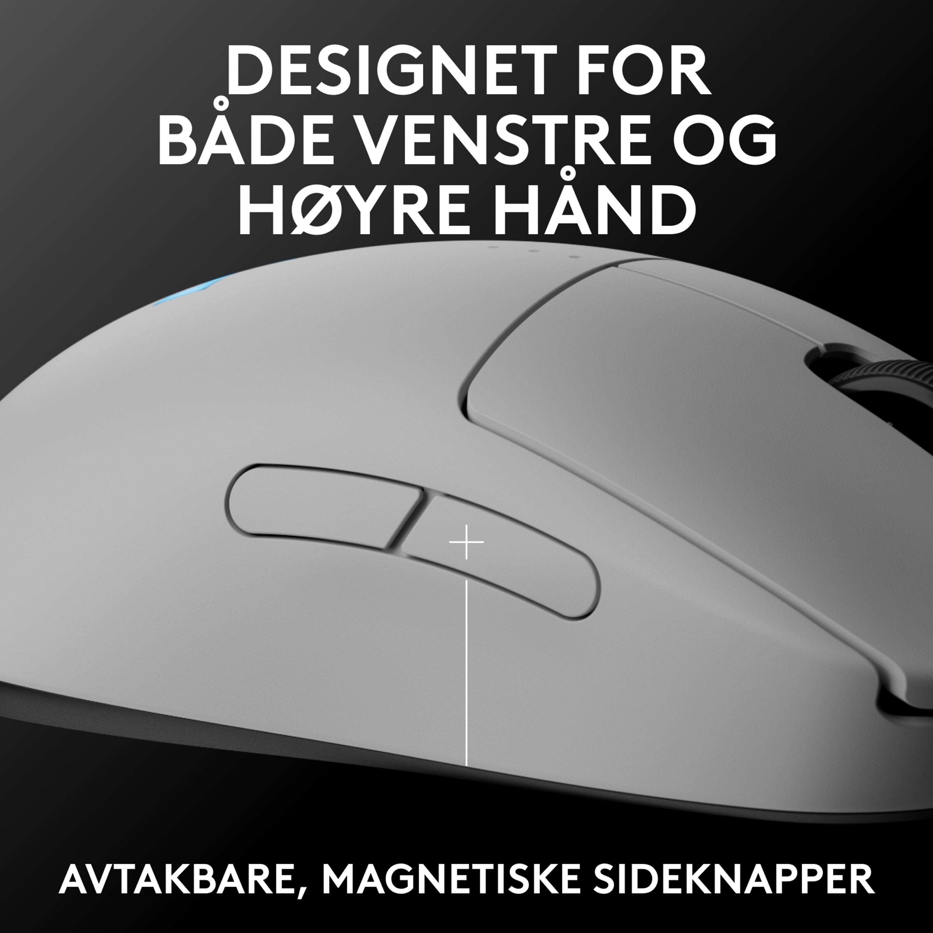 Logitech G Pro 2 Trådløs gamingmus for proffer Hvit