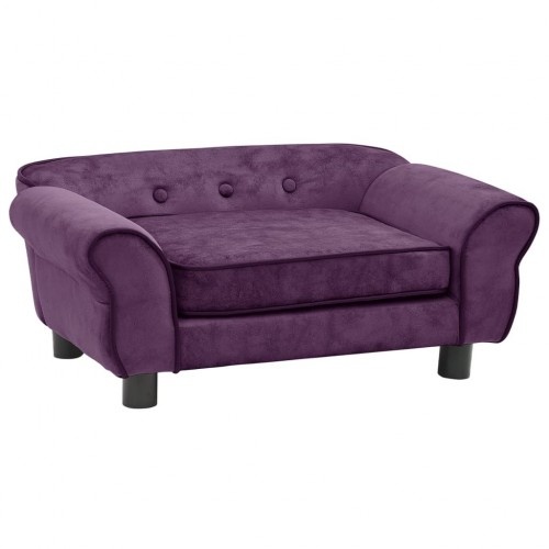 sofá clássico roxo para cachorro