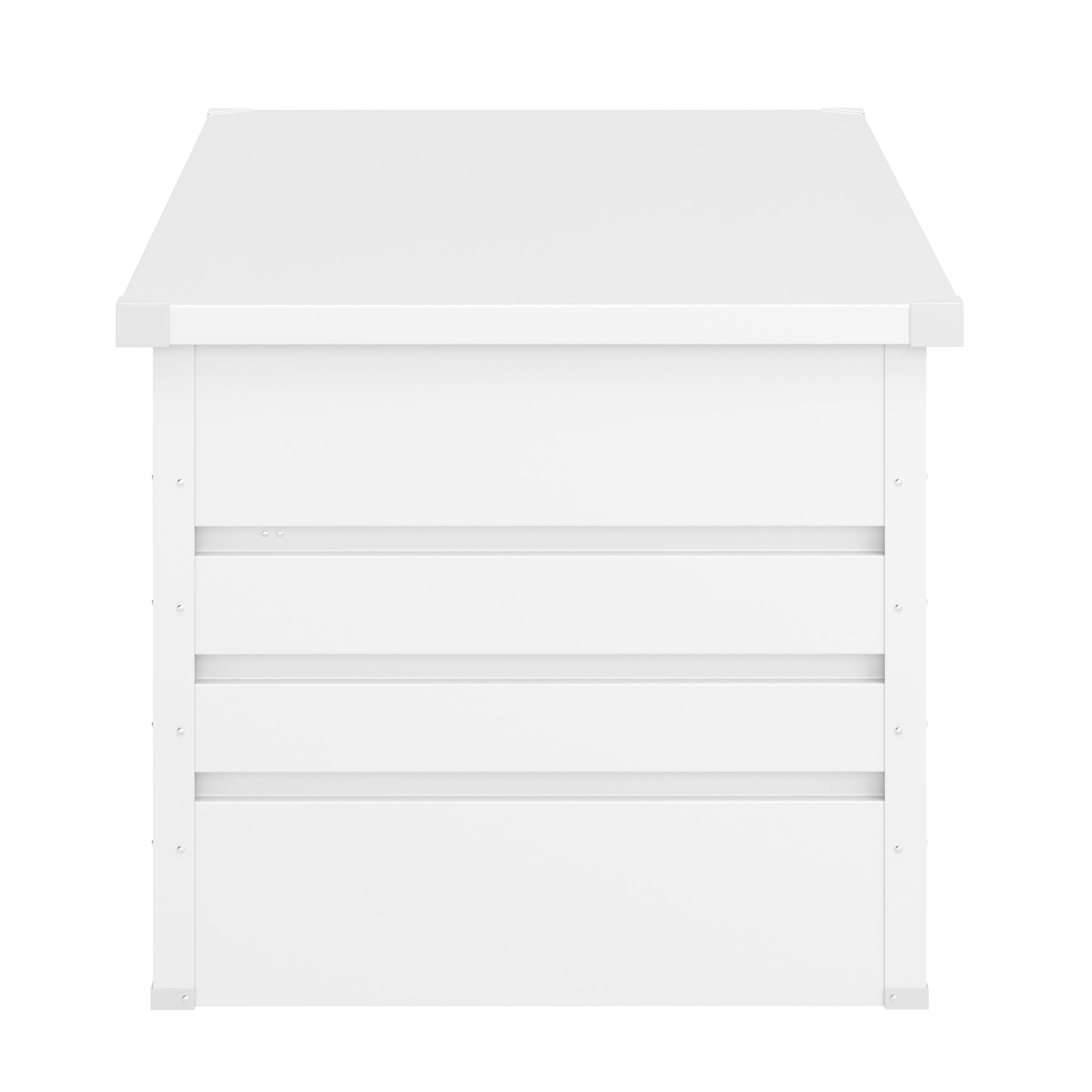 Gartenbox wasserdicht MONACO 165 x 70 x 64 cm 600L weiss