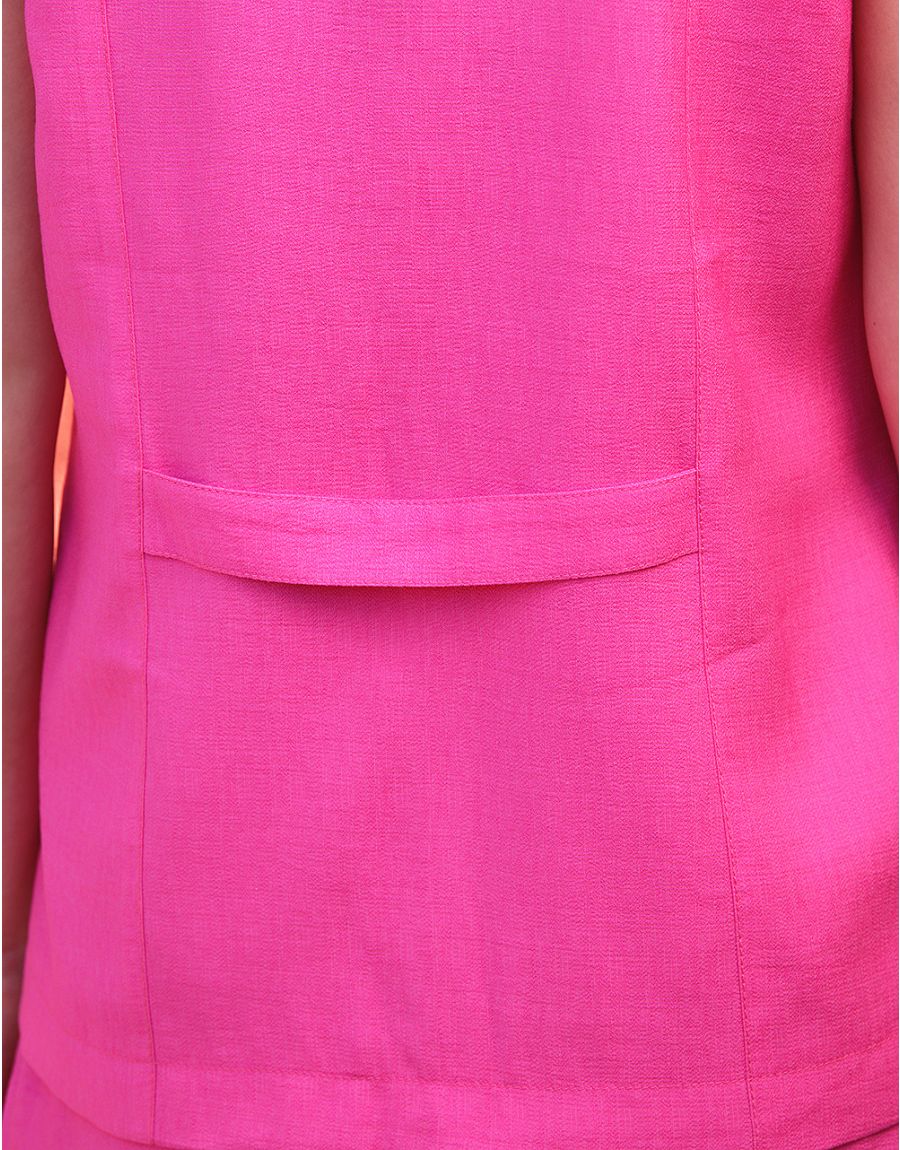 Blazer sans manches rose