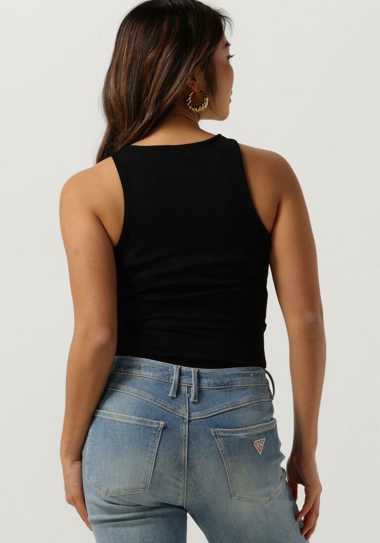 GUESS zwarte guess top sl round neck gwendalina top