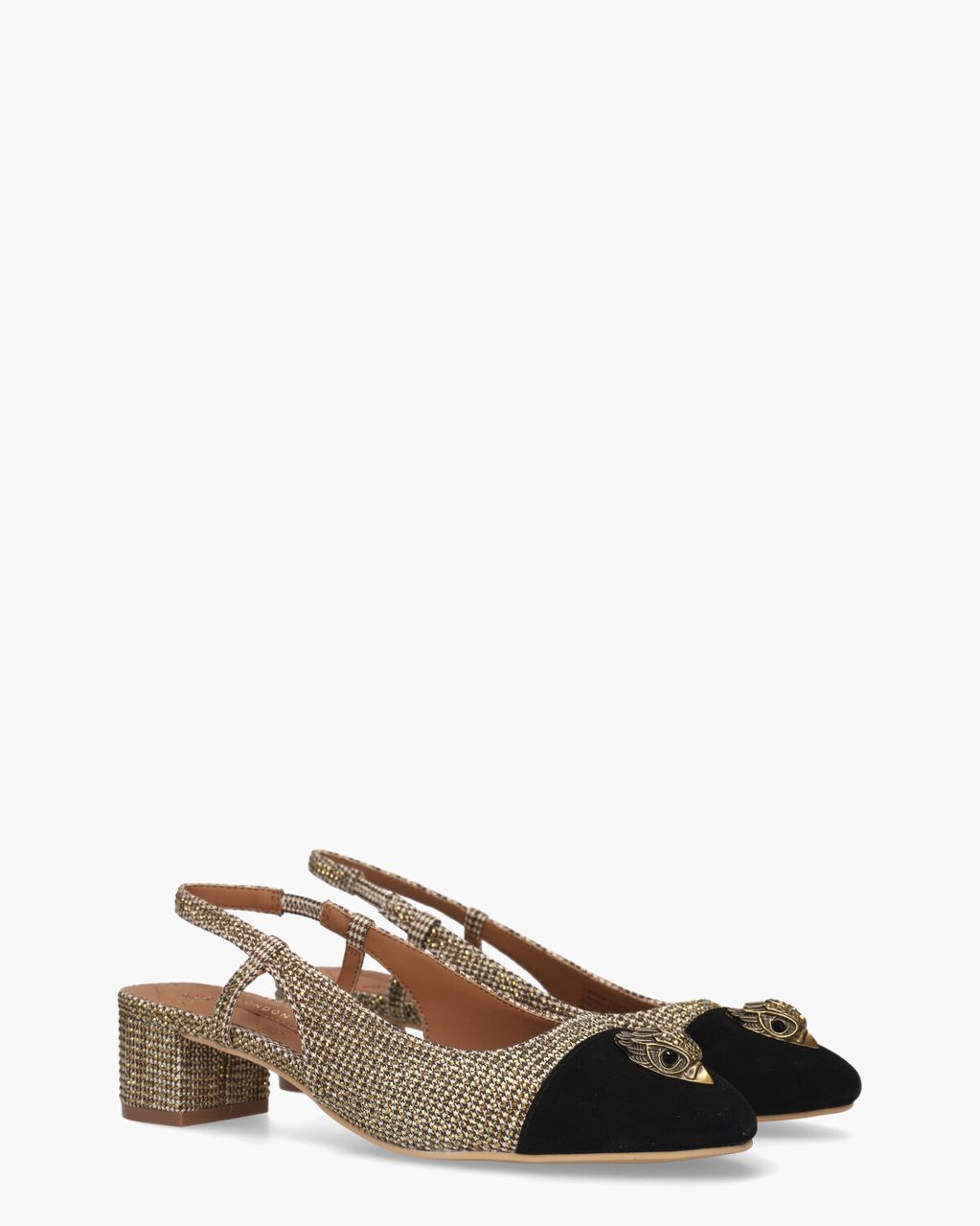 Kurt Geiger Sloane Slingback Heel Beige/Bruin/Zwart Dames Slingbackpumps