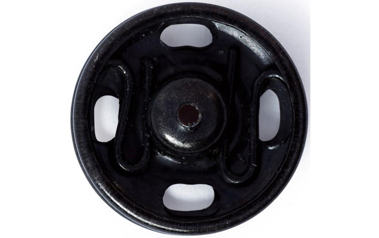 Druckknöpfe Ø 13 mm, Schwarz, 6 StückStylishe Annähdruckknöpfe, nickelfrei