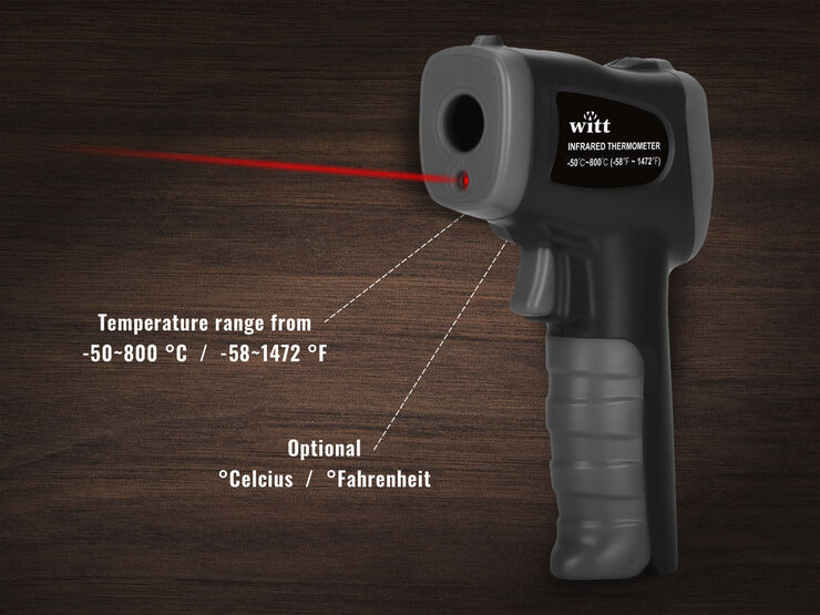 Witt T-WITT PIZZA INFRARED TEMPERATURE GUN Sort