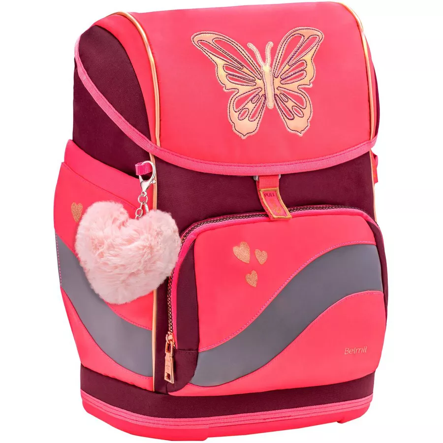 Belmil Schulrucksack Premium Smarty Plus Schulranzen Coral
