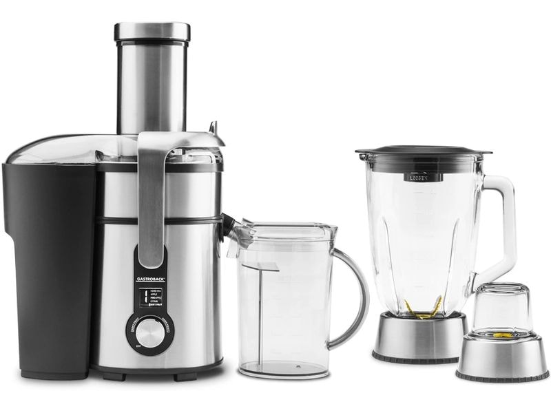 Gastroback Entsafter Multi Juicer Digital Pro Schwarz 3 in 1 Multifunktionsgerät
