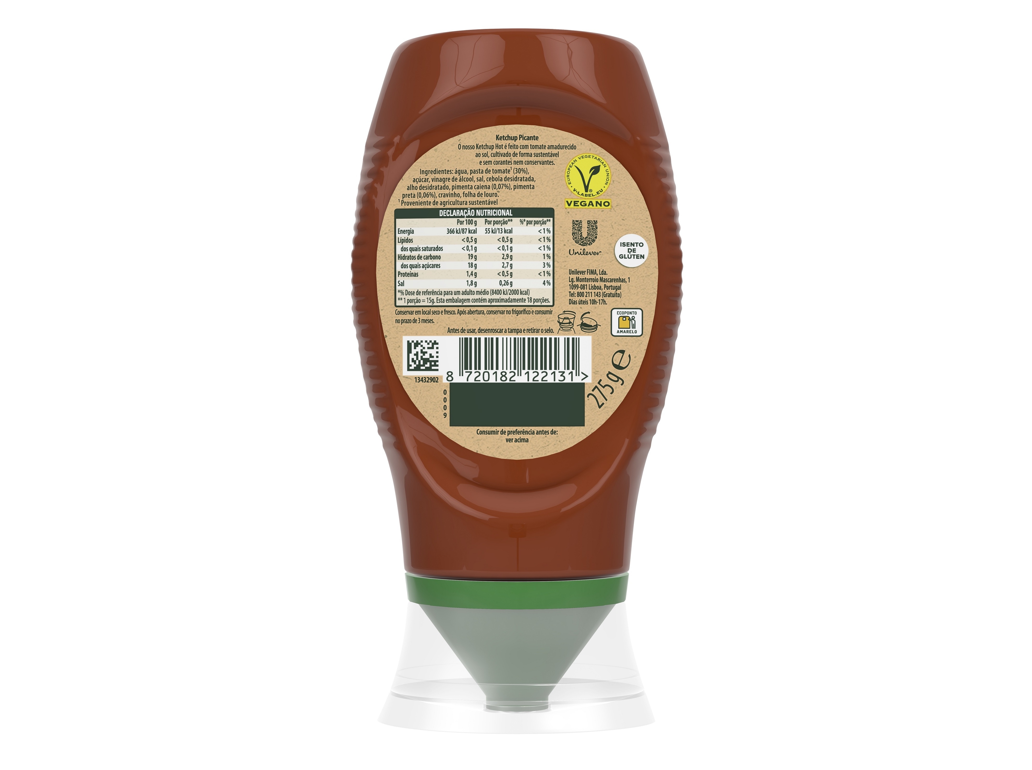 KETCHUP CALVÉ HOT 275G