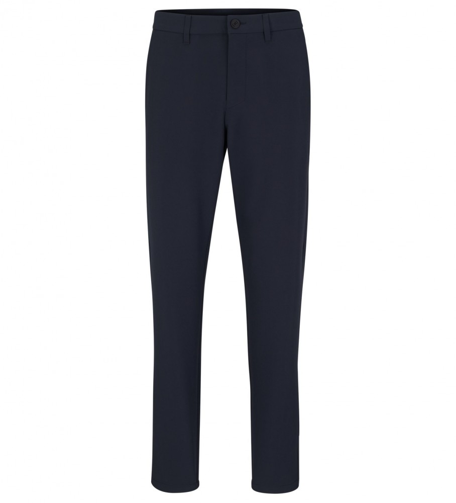 Calça chino slim BOSS Commuter, azul marinho