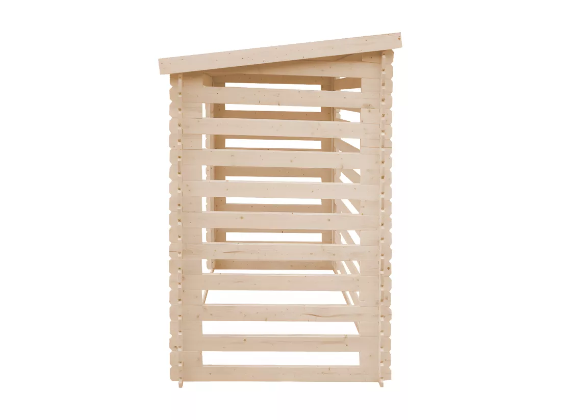 TIMBELA M202 Abri à bûches -l146xL232xH199 cm/ 2.63 m2