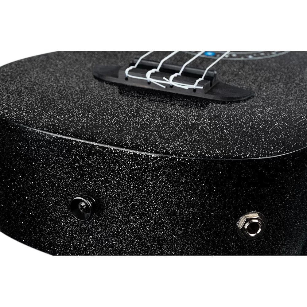Ortega RUHZ-CE-STAR Horizon Series Concert Ukulele Black Sparkle E/A concert ukelele met gigbag