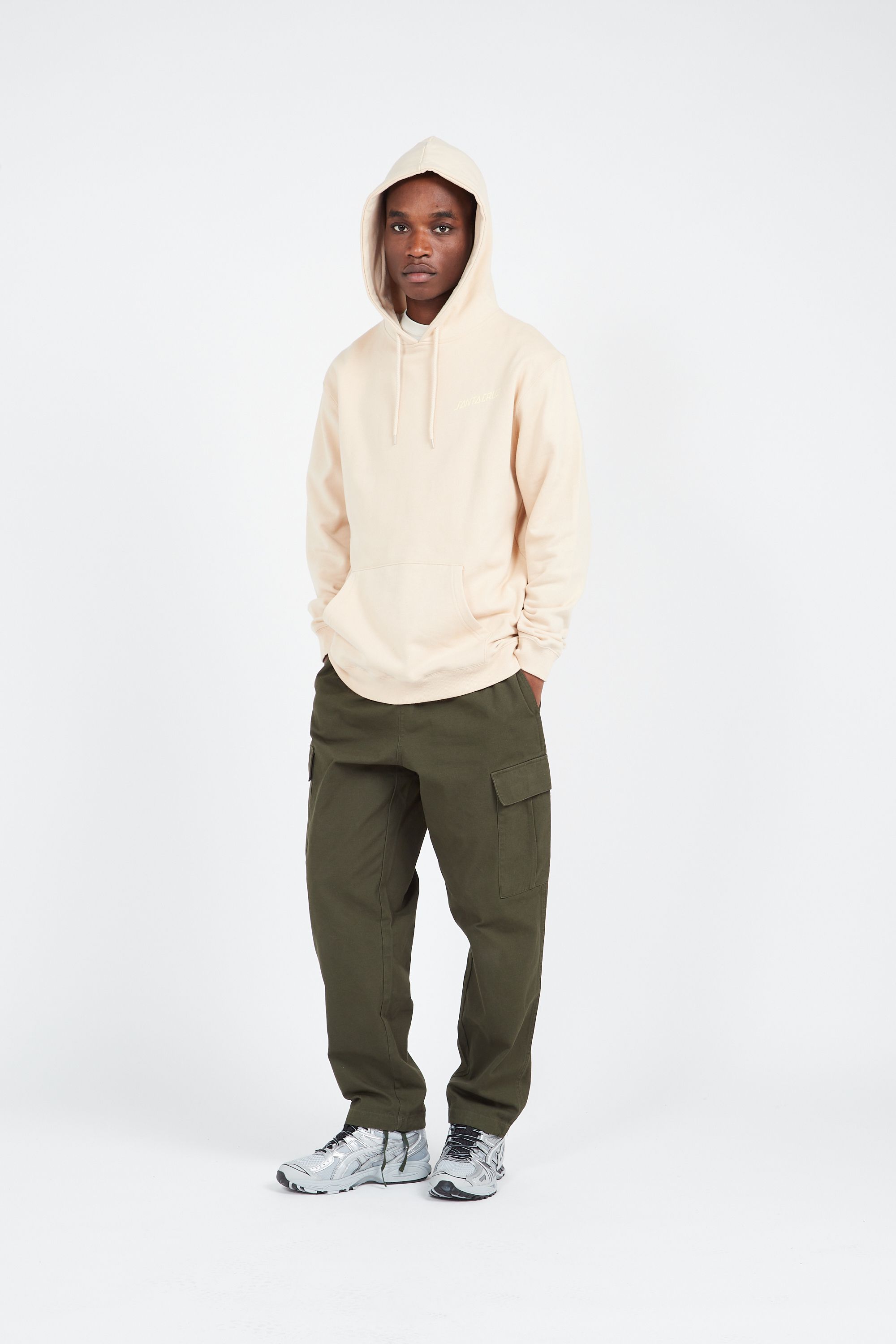 SANTA CRUZ Hoodie SHADOWLESS DOT OAT Beige