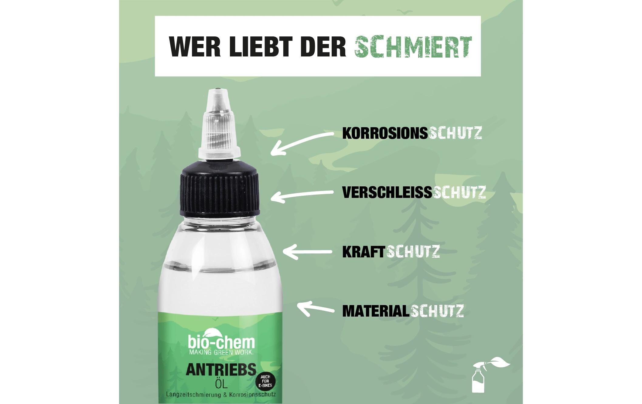 Antriebsöl 100 mlFahrrad-Öl mit Tropfverschluss für geschmeidige Veloketten