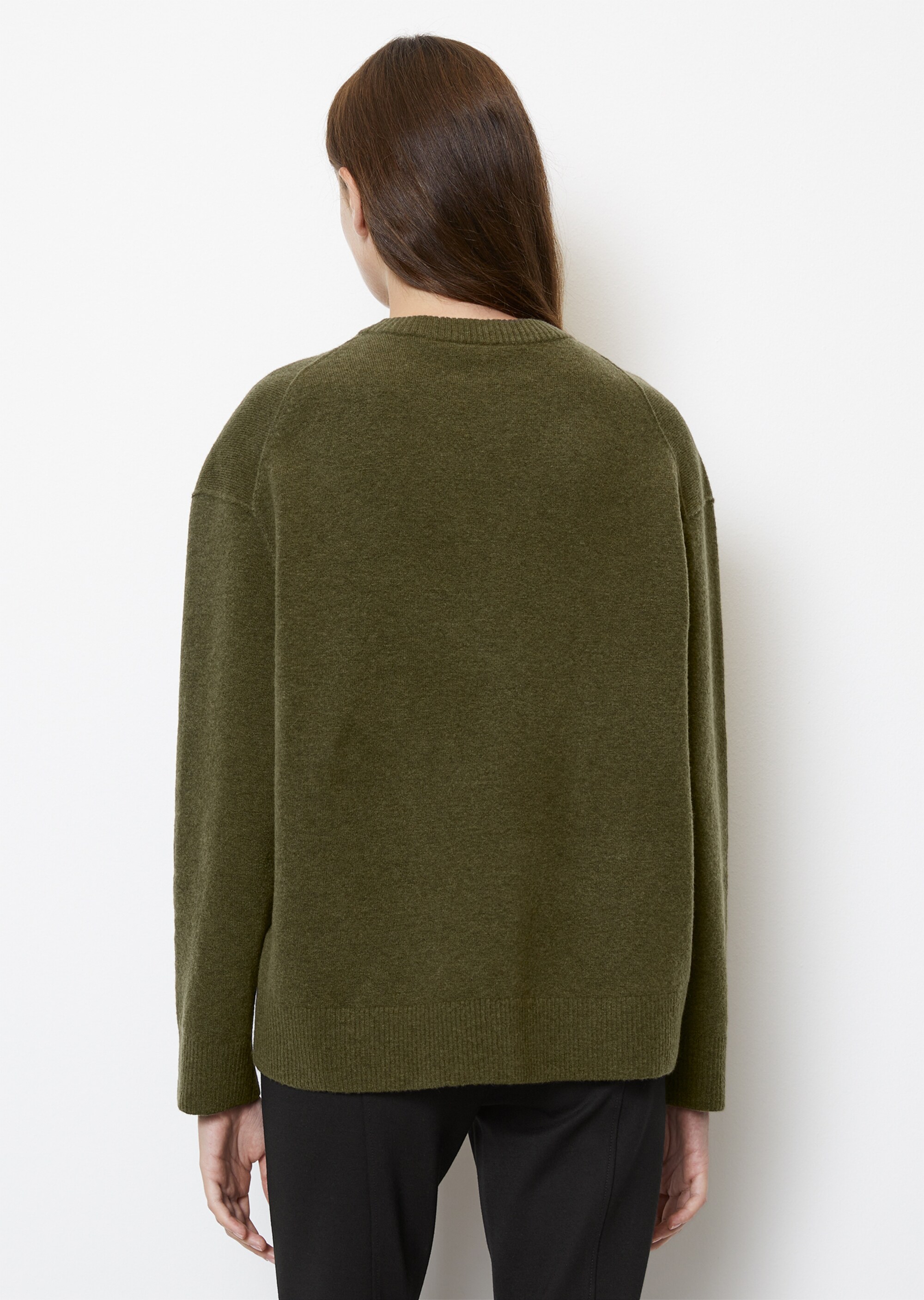 Strickpullover regularaus softem Schurwolle-Mix