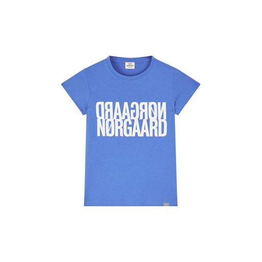 Mads Nørgaard Single Organic Tuvina T-shirt, Amparo Blue, 12 år
