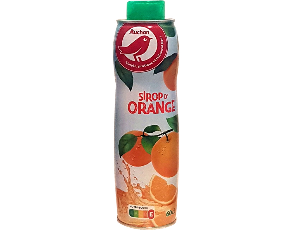 CONCENTRADO AUCHAN LARANJA 0.60L
