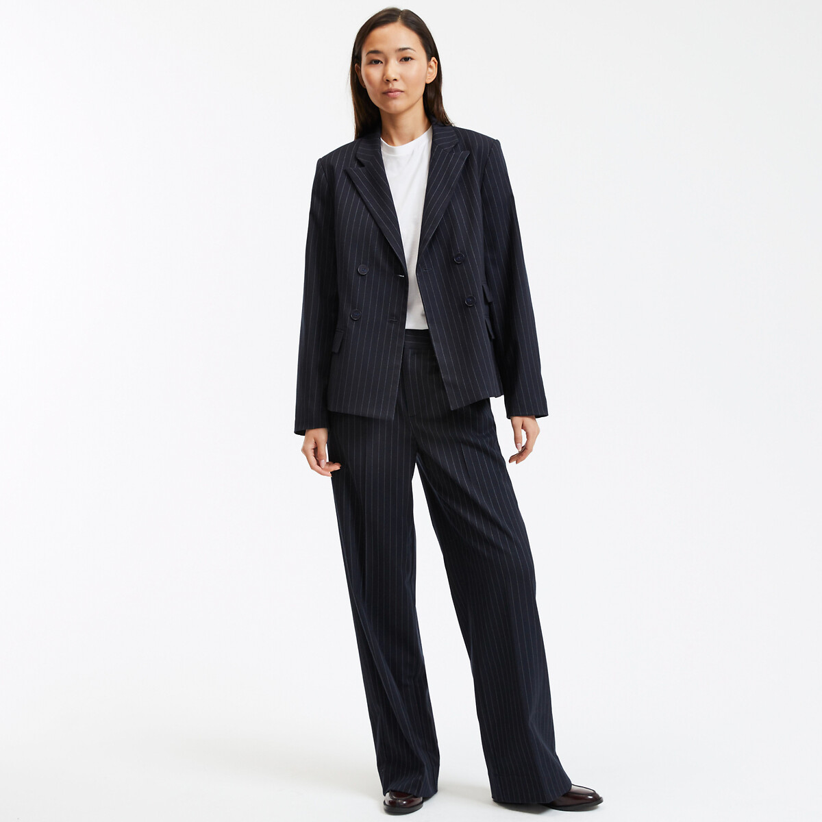 COLEÇÃO LA REDOUTE<br>Blazer acinturado com listras de tênis